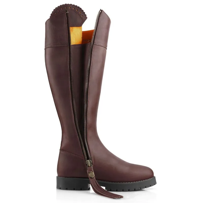 Fairfax and Favor Ladies Explorer Mahogany Leather Boots-4